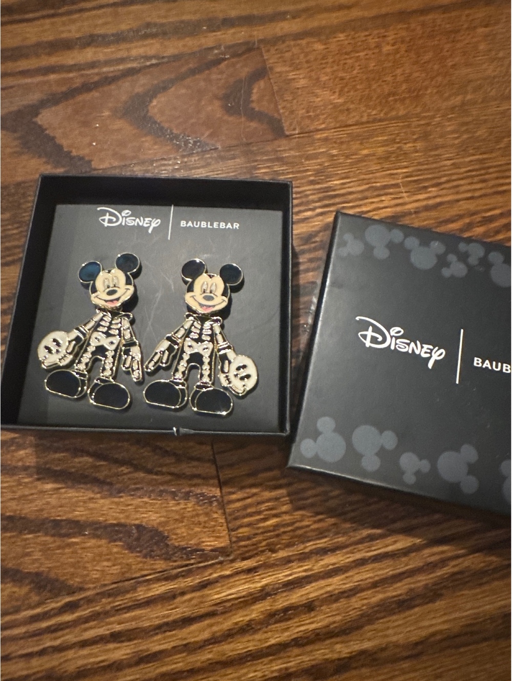 New BaubleBar/Disney Mickey Skeleton Earrings